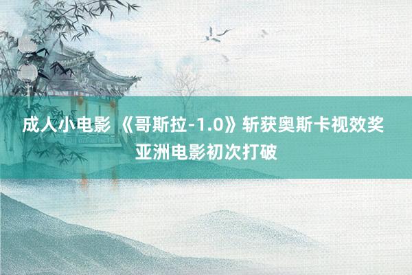 成人小电影 《哥斯拉-1.0》斩获奥斯卡视效奖 亚洲电影初次打破